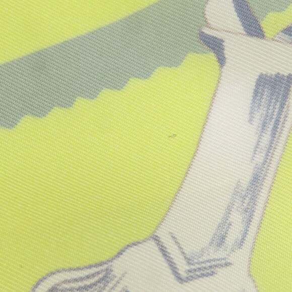 HERMES Yellow Silk Scarf - Picture 12 of 13